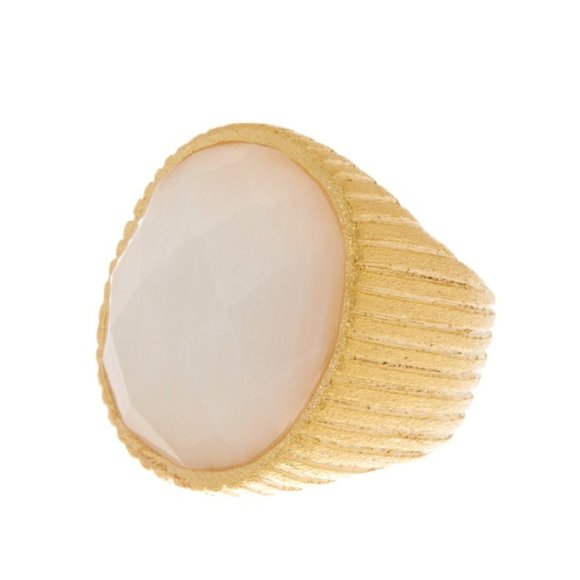 Rivka Friedman Jewelry - NEW! Rivka Friedman Oval Faceted White Ring